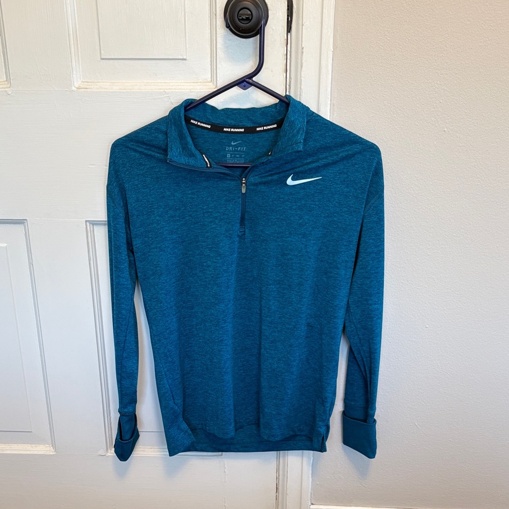 Nike Teal Quarter-Zip Top